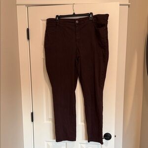 Style & Co. Slim Leg Denim in Deep Brown